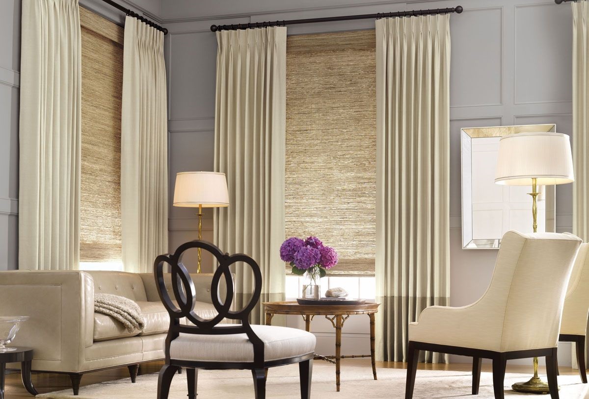 roman beige curtains