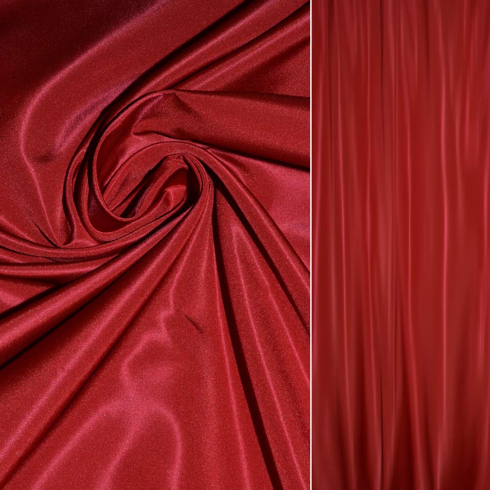 Burgundy curtains