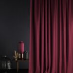 curtains burgundy