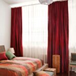 burgundy curtains