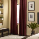 burgundy curtains thin