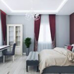 burgundy curtains online store