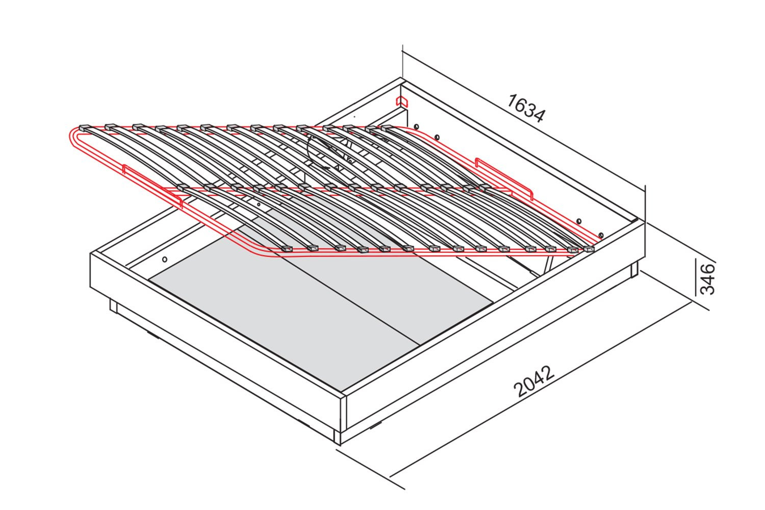 bed drawing