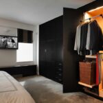 wardrobe in the bedroom