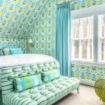 color of curtains for wallpaper ideas