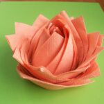 flowers from napkins photo decoration