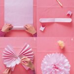 pink napkin carnation