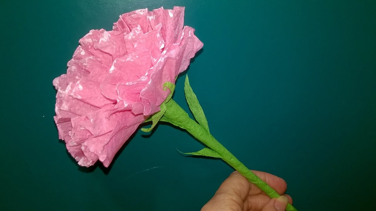 corrugated paper carnation