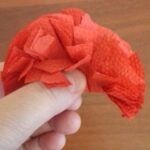 carnation flower from napkin