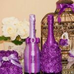 bottle decor purple