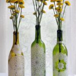 bottle decor lace