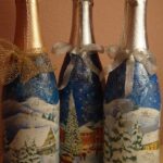 bottle decor winter