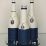 bottle decor blue