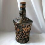 bottle decor metal flower