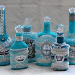 bottle decor turquoise