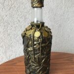 bottle decor with coins