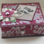 decor box burgundy