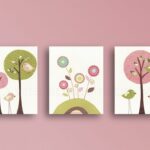 decorative panels applique trees