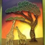 decorative panel giraffes