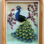 decorative panel peacock