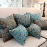 decorative pillows interior photo