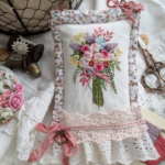 embroidered pillow take