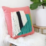 embroidered ribbon pillow