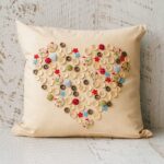 embroidered pillow