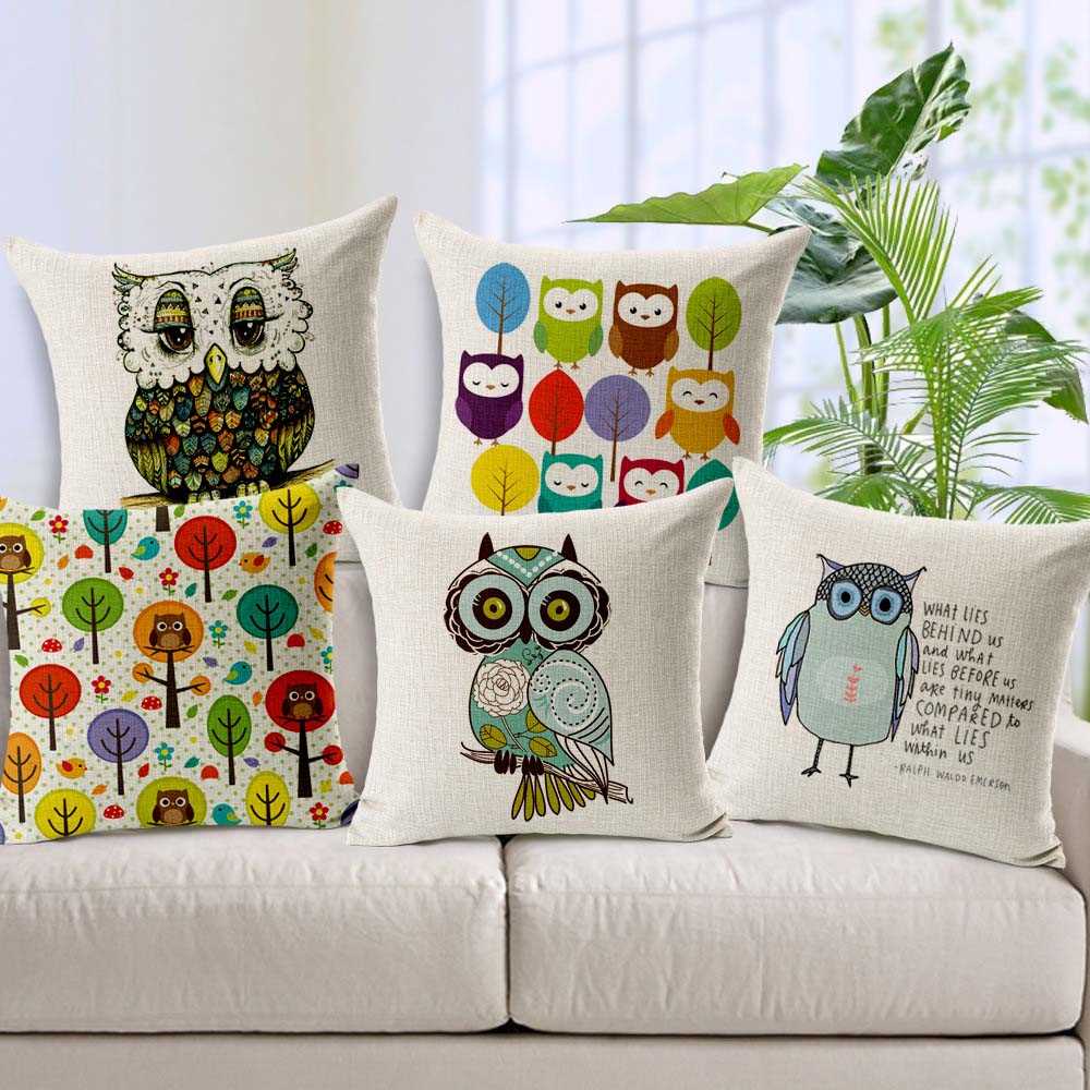 Pillows embroidered with decorative