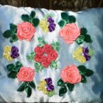 embroidered pillow