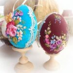 decoupage eggs