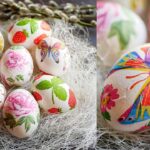 decoupage eggs drawing