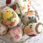 decoupage chicken eggs