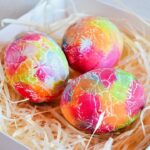 decoupage eggs bright