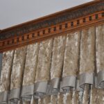 two-tone wooden cornice