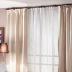 dark cornice for white curtains