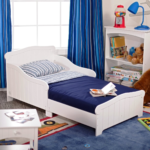 white bed for teenager