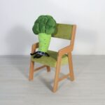 baby chair with broccoli