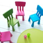 colorful highchairs