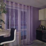 long curtains for the kitchen purple muslin