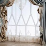 drapery curtains photo decoration