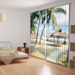 photocurtains with palm trees