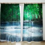 photocurtains waterfall in the forest