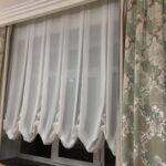 french curtains white short