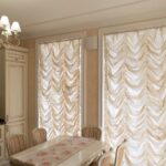 French curtains in the dining room