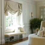 French curtains high beige