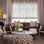 greek roller blinds with drapes