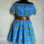 dress from calico with butterflies