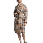 checkered dressing gown made of coarse calico