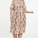 dress from calico in a flower